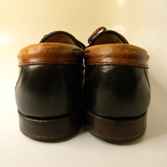 Allen Edmonds Woodstock Black\\Brown Loafer Dress Shoes Size 11.5AA Made in USA main image 9